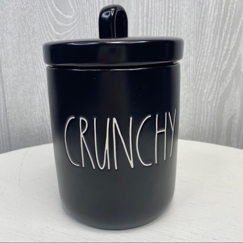 Rae Dunn Crunchy Canister Black